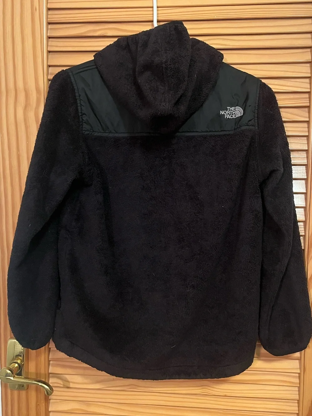 North Face Kids Black Hooded Fleece Jacket Fall/Winter